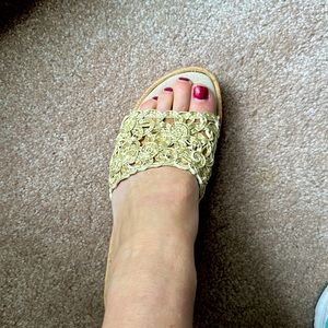 SBICCA Gold Sandals - Hand Made in California